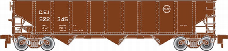 Atlas 20001238 HO Scale Chicago & Eastern Illinois TM 70-Ton Hopper #522345 NIB