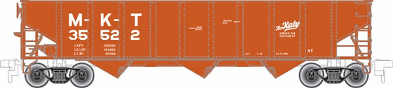 Atlas 20001240 HO Scale MKT TM 70-Ton Hopper #35522