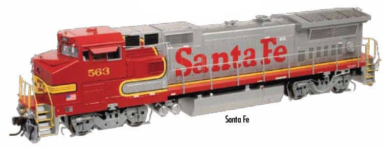 Atlas 9875 HO Santa Fe Dash 8-40BW Gold #580 w/DCC