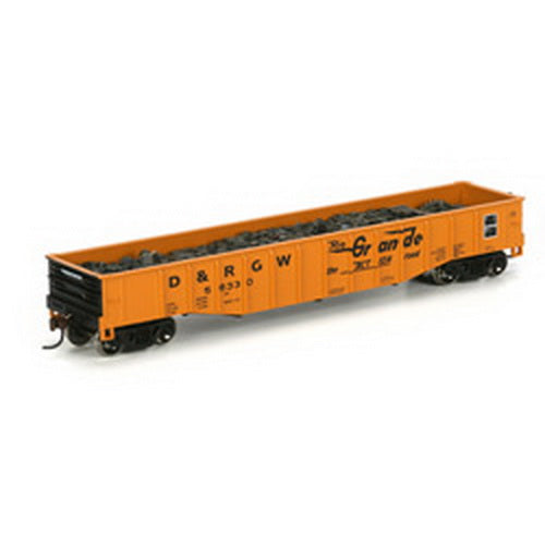 Athearn 74886 HO Denver & Rio Grande Western RTR 50' Gondola w/Scrap Load #56330
