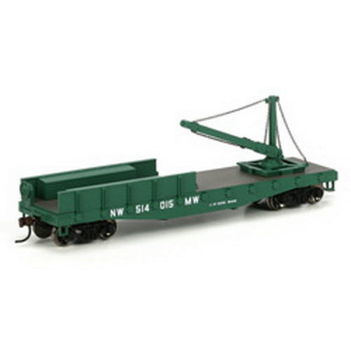 Athearn 86039 HO Norfolk & Western RTR 40' Derrick Flatcar #514015