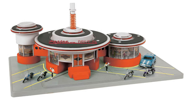 MTH 30-9170 Harley Davidson Operating Drive Through Diner
