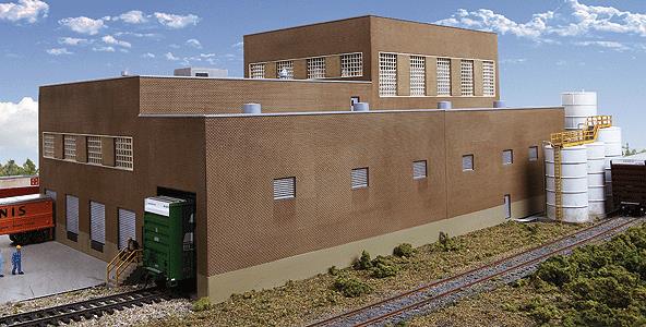 Walthers 933-3902 HO Scale Paper Mill Superior Paper Building Kit