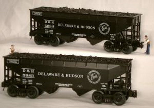RMT 96256 O Gauge Delaware & Hudson 2-Bay Hopper (Pack of 2)