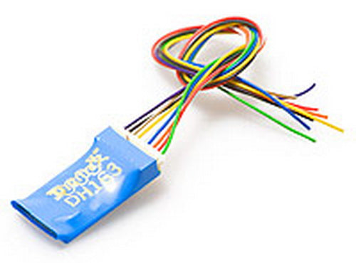 Digitrax DH163D HO Scale Easy Connect Mobile Decoder with a 9 Pin Harness