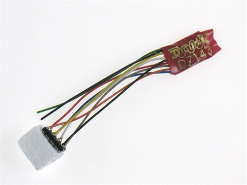 Digitrax DZ143PS Z Mobile Decoder 1.25 Amp/2 Amp Peak 4 Functions W/Medium Plug
