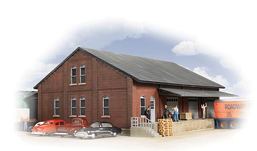 Walthers 933-2954 HO Scale Cornerstone Series Brick Freight House Building Kit