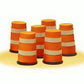 Lionel 6-32922 O Scale Construction Higway Barrels (Pack of 6)