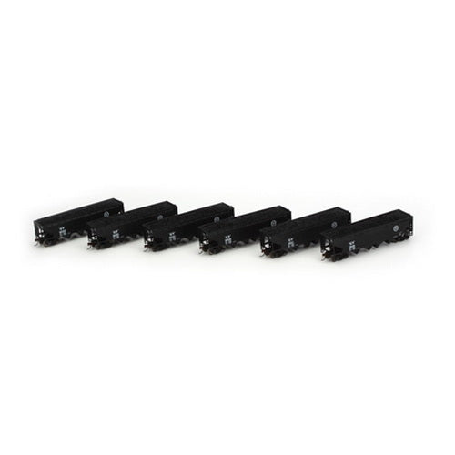 Athearn 72709 HO MP RTR 40' 4-Bay Offset Hopper w/Load #1 (6)