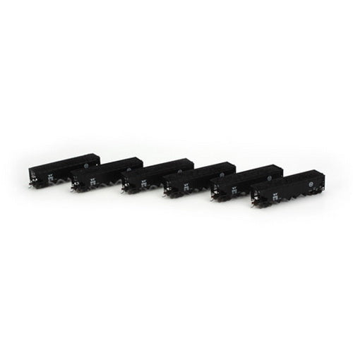 Athearn 72710 HO MP RTR 40' 4-Bay Offset Hopper w/Load (Set of 6)