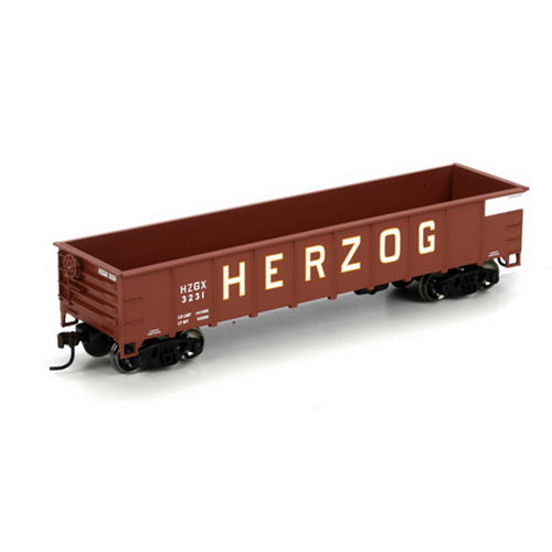 Athearn 86073 HO Herzog RTR 40' Gondola #3231