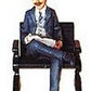 Aristo-Craft 60064 G Scale Seated Male Reading Figure