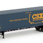 Athearn 28960 HO RTR CSX 53'' Jindo Intermodal Container W/Chassis