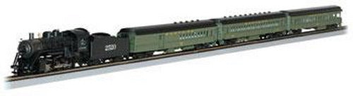 Bachmann 01308 HO Santa Fe 2-8-0 The Explorer Steam Passenger Set