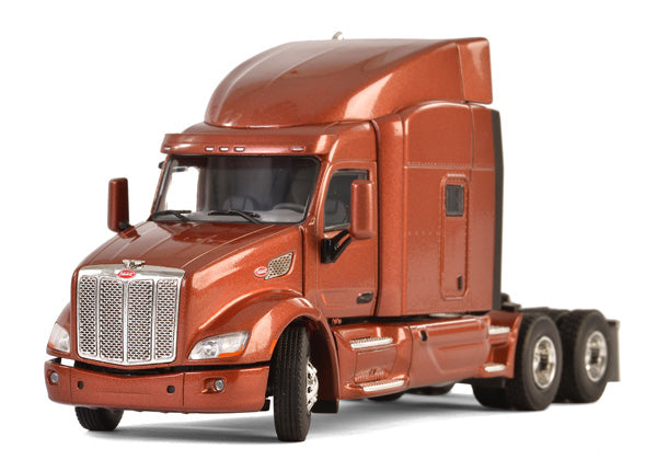 WSI 33-2024 1:50 Peterbilt 579 6x4 with Sleeper in Metallic Brown, Cab Only