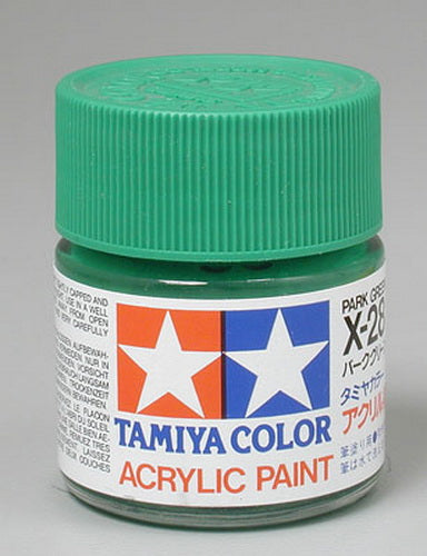 Tamiya 81028 X-28 Park Green Gloss Acrylic Paint - 23 ml. Bottle
