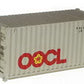 Walthers 933-2005 HO Scale Plastic 20' Container - OOCL
