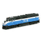Athearn G67673 HO GN/Sky Blue F45 Diesel Locomotive with DCC & Sound #437