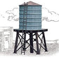 Walthers 933-3507 HO Scale Wood Water Tanks Plastic Kit (Pack of 3)