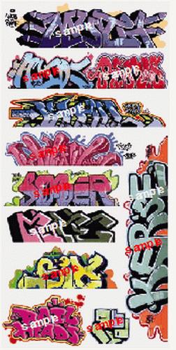 Blair Line 1257 N Graffiti Decals Megaset #8