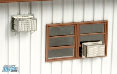 BLMA Models 4109 HO Window Mounted AC Units Kit (Pack of 12)