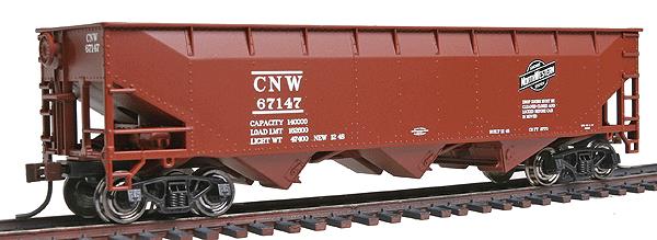 Bowser 40425 HO C&NW 70 Ton Offset Hopper #67147