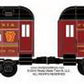 RMT 93015-2 Pennsylvania PEEP Observation/Coach Passenger Set #1105/1734