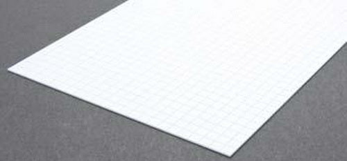 Evergreen Scale Models 4516 1/4" x 1/4" x .016" x 6" x 12" Polystyrene Sidewalk