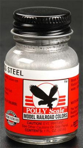 Floquil F414296 Stainless Steel Polly Scale Acrylic Paint - 1 oz. Bottle