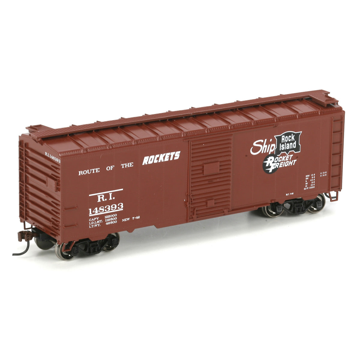 Athearn 70072 RI/Rocket Freight #148393 HO RTR 40' YSD Box