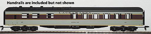 IHC 49343 HO Scale Lackawanna Diner Heavyweight Passenger Car #468