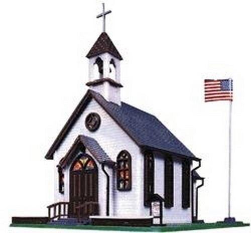 Life Like 433-1350 HO Town Church Building Kit