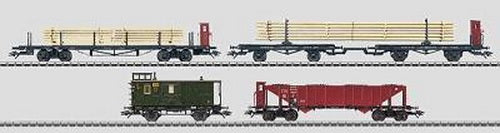Marklin 46091 HO Scale German Imperial Railway 4-Car Freight Set