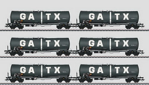 Marklin 46542 HO Scale GATX Tank 6-Car Set