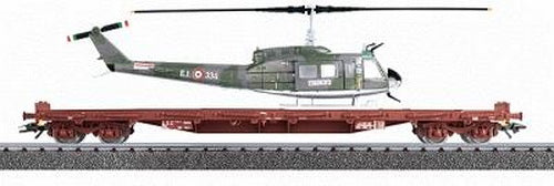 Marklin 47020 HO Scale Ferrovie Dello Stato Flatcar w/ Helicopter