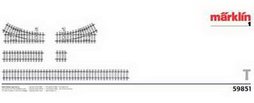 Marklin 59851 E Track Extension Set