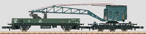 Marklin 86571 Z German Federal Railroad DB Era III Crane Car Set