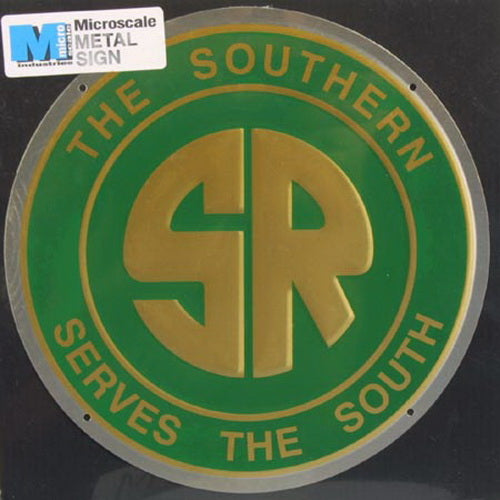 Microscale 10009 Southern 8" Die-Cut Metal Sign