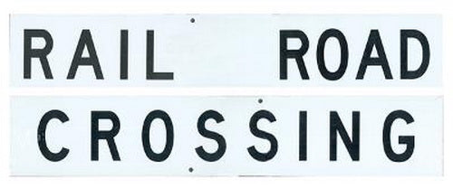 Microscale 10200 Railroad Crossing Crossbuck Die-Cut  Metal Sign