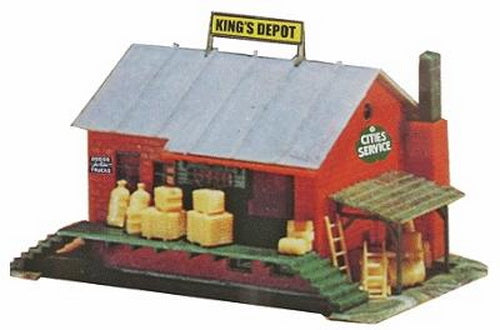 Model Power 625 HO Scale 1940's Era Rail Road Depot Kit