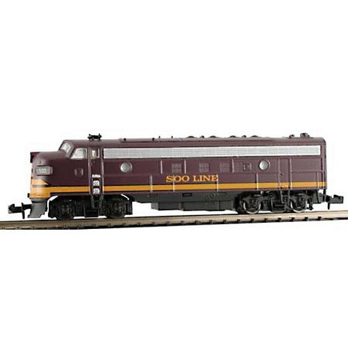 Model Power 7452 N Scale Soo Line FP7 Metal Diesel Locomotive