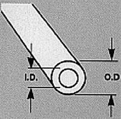 Plastruct 90131 3/32" x 15" Acrylic Clear Round Tubing (Pack of 10)