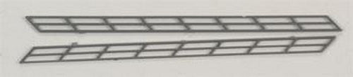 Plastruct 90481 N 7/16" x 3-5/8" x 1/4" ABS Stair Rail (Pack of 2)