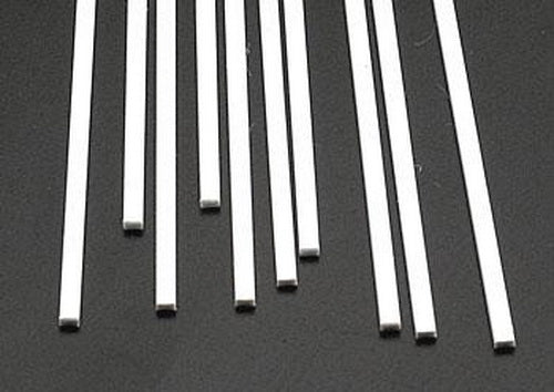 Plastruct 90755 0.100" x 10" x 0.060" Styrene Strip (Pack of 10)