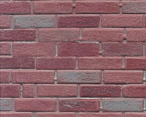 Plastruct 91607 1:12 24" x 7" Rough Brick Sheet