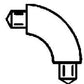Plastruct 95001 3/32" Butyrate 90° Elbows for TB-3 (Pack of 5)