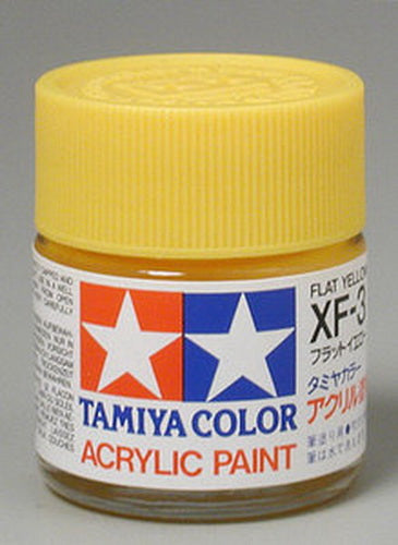 Tamiya 81303 XF-3 Flat Yellow Acrylic Paint - 23 ml. Bottle