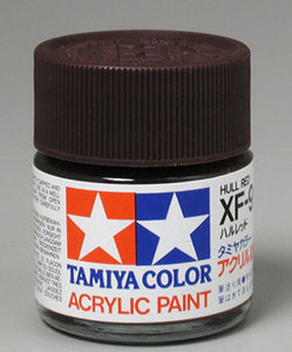 Tamiya 81309 XF-9 Hull Red Flat Acrylic Paint - 23 ml. Bottle