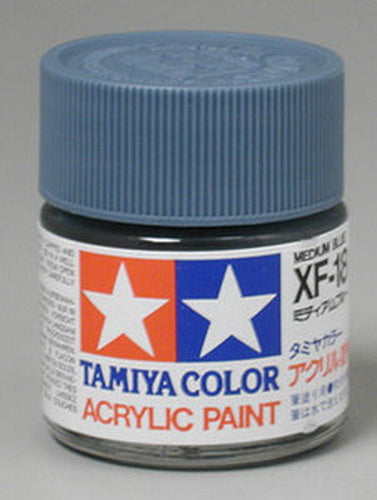 Tamiya 81318 Acrylic Medium Blue XF-18 - 23 ml Bottle Paint