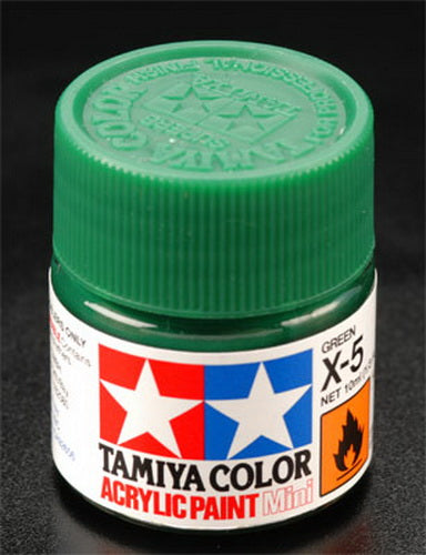 Tamiya 81505 X-5 Green Acrylic Mini 10 ml. Bottle Paint